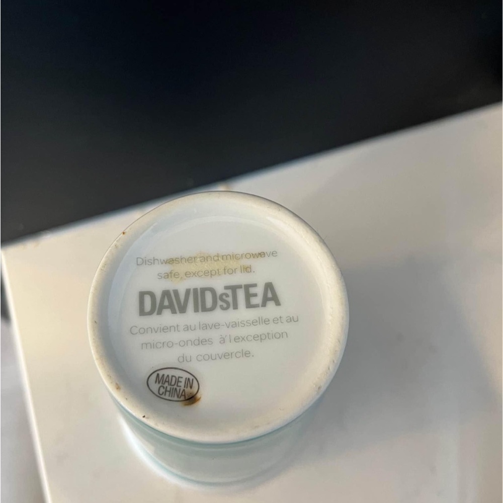 David’s tea Teal Ceramic Mug - Picture 4 of 4